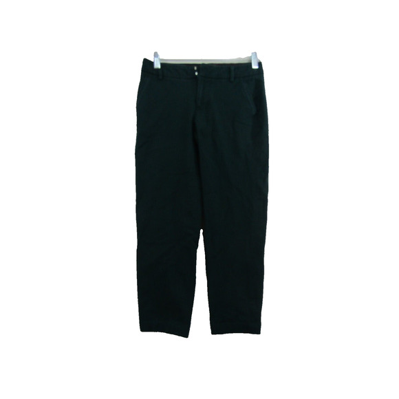 Tommy Hilfiger Madison Stretch Slim Dark Green Chino Pants Women's 0 Minimalist - Picture 1 of 8